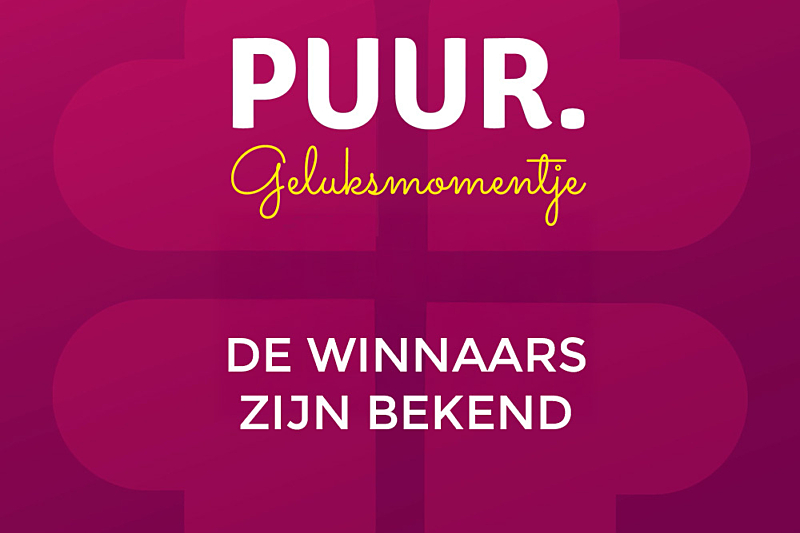 PUUR geluksmomentje 2026 winnaars zijn bekend