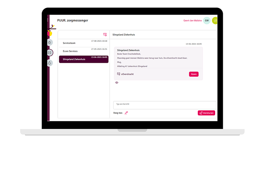 PUUR zorgmessenger 3