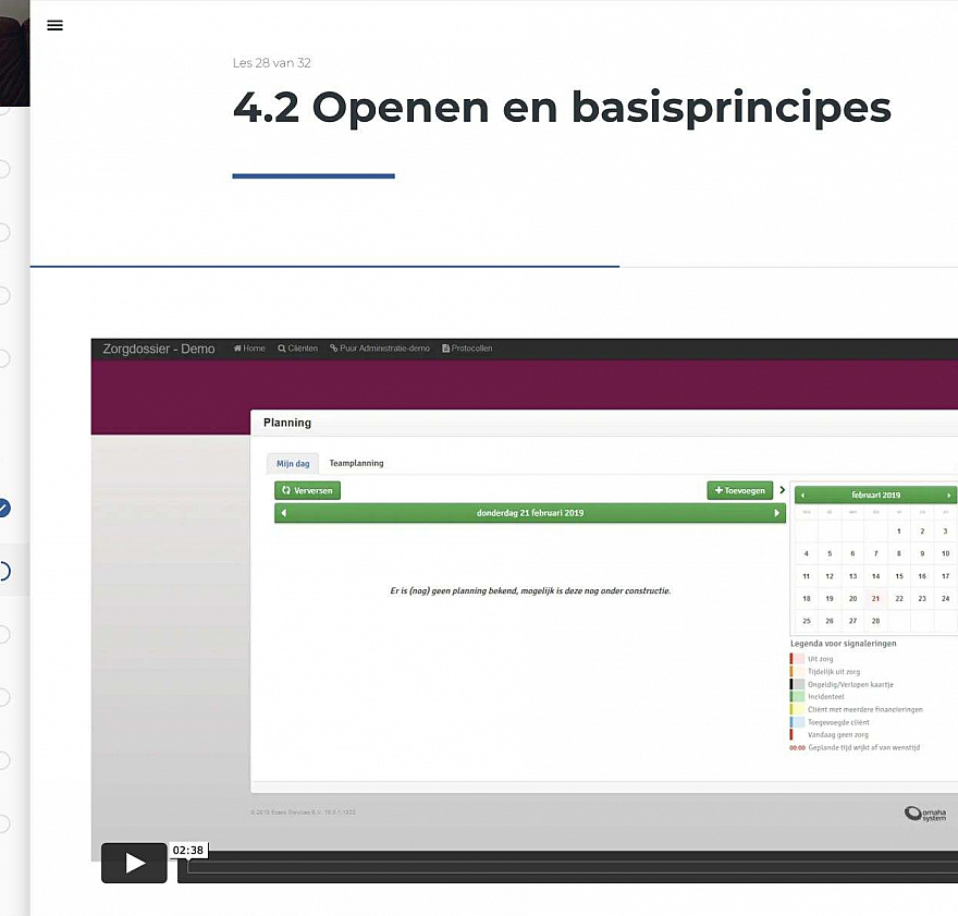 E learning wijkdossier E learning wijkdossier