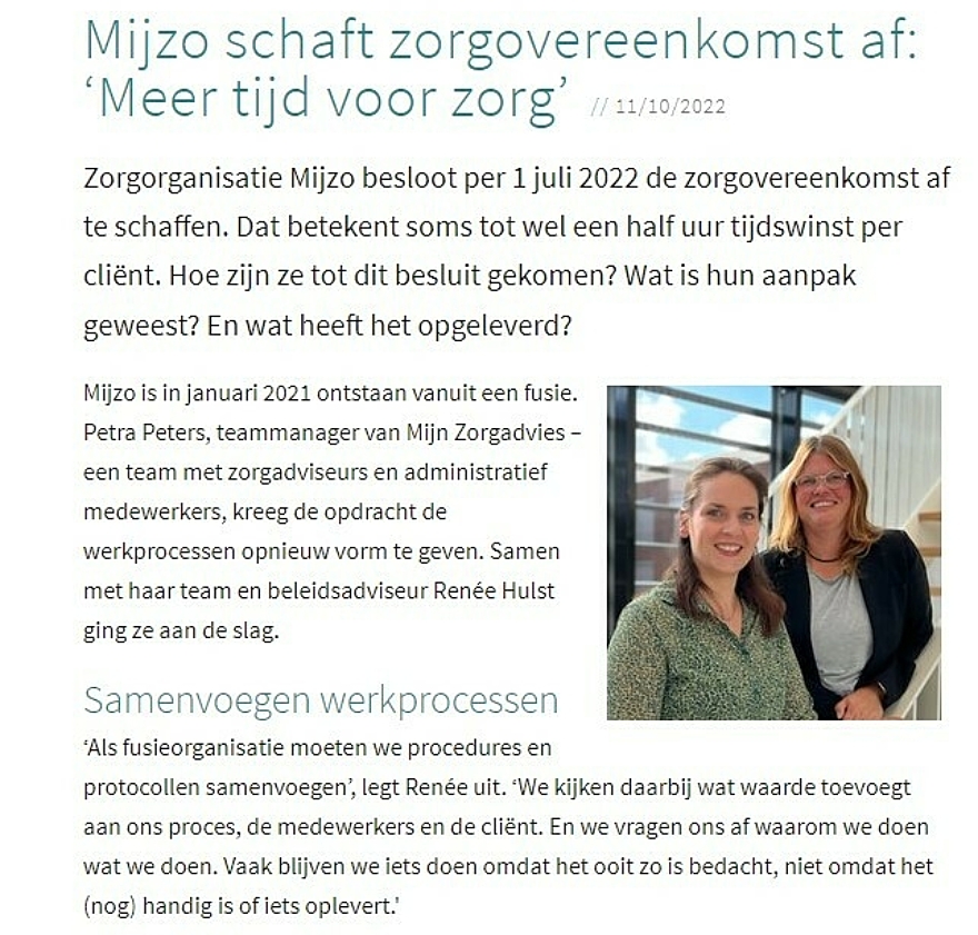 Mijzozorgovereenkomst